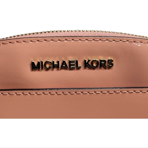 Michael Kors Emmy Peach Patent Leather Crossbody Bag NWT - Picture 2 of 16